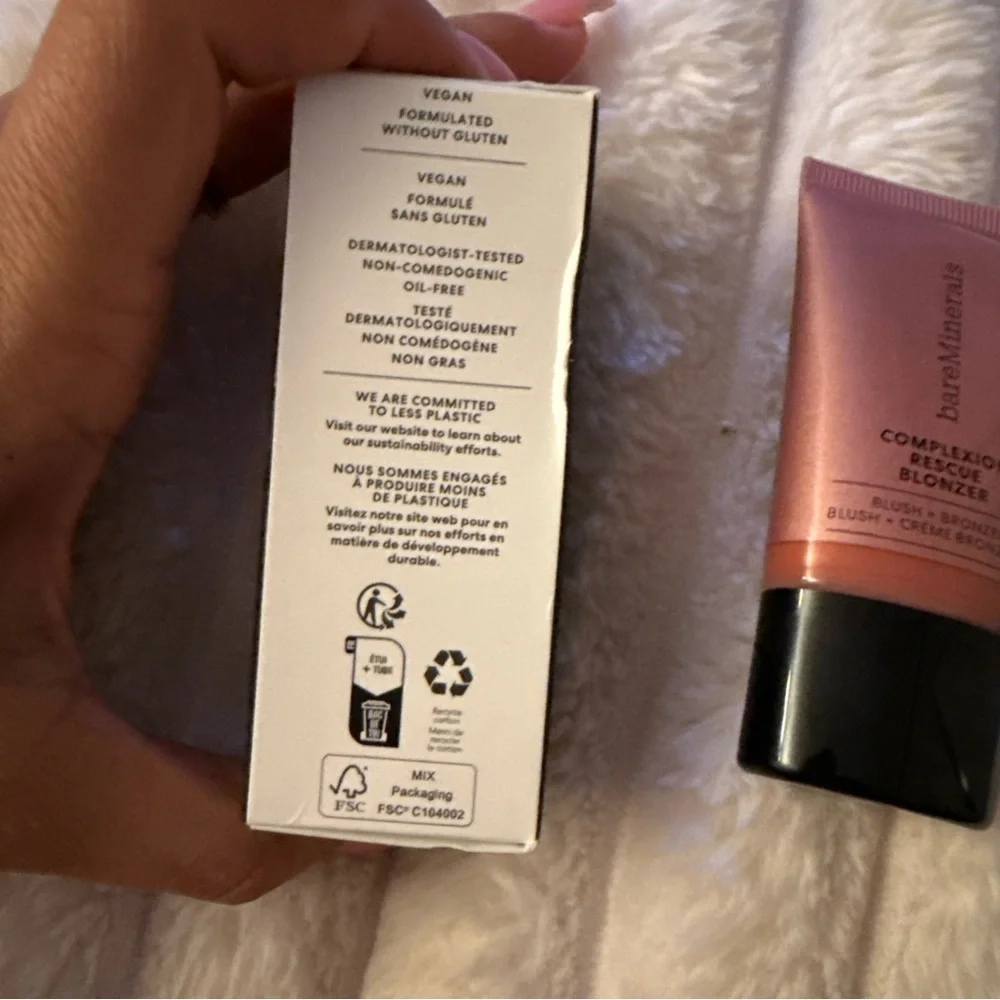 NEW bareMinerals COMPLEXION RESCUE LIQUID BLONZER Kiss of Copper Blush Bronzer